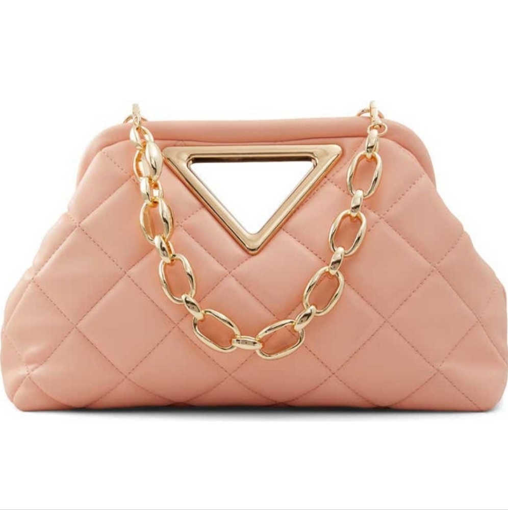 Aldo Clutch with Chunky Gold Chain Strap